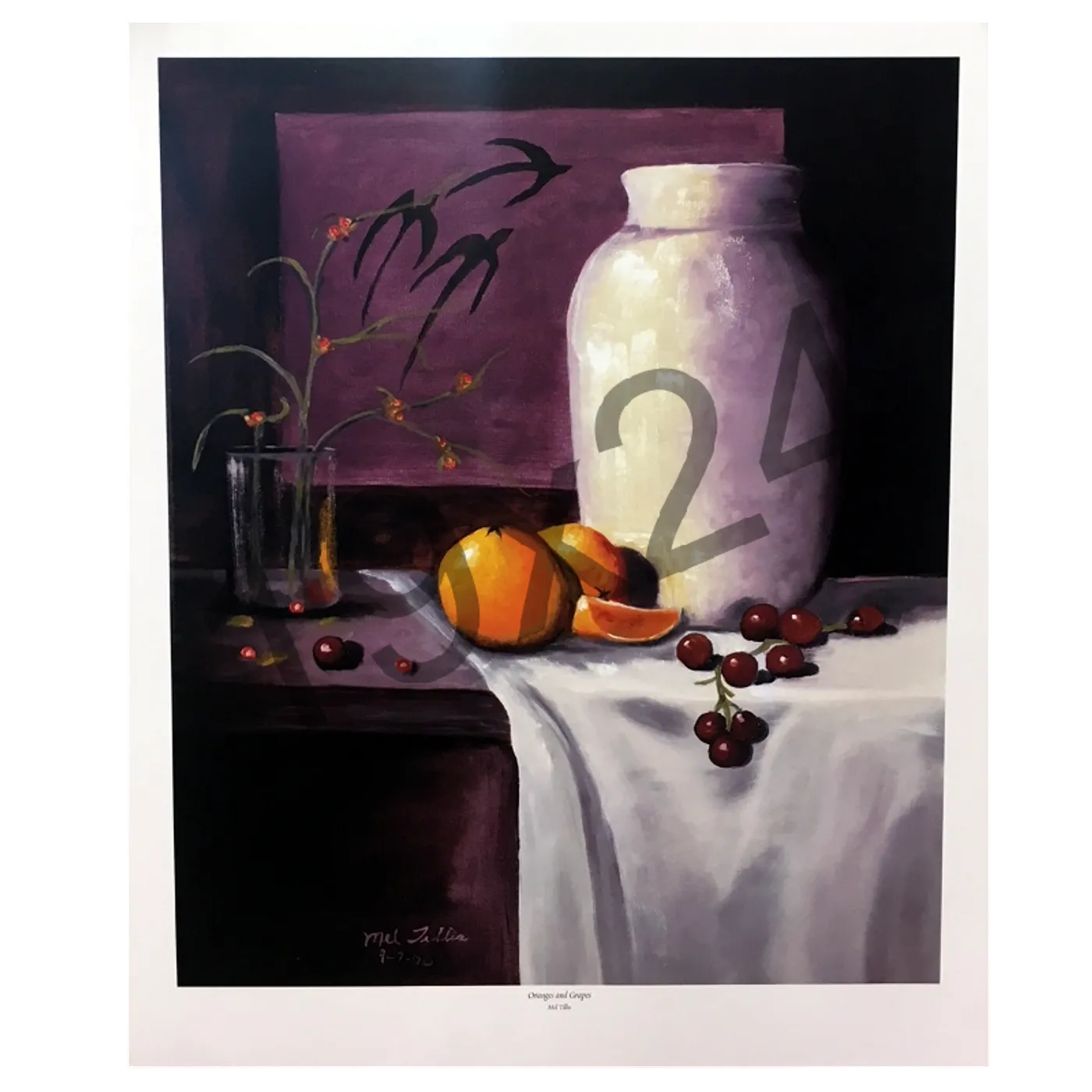 Mel Tillis Print- Oranges and Grapes