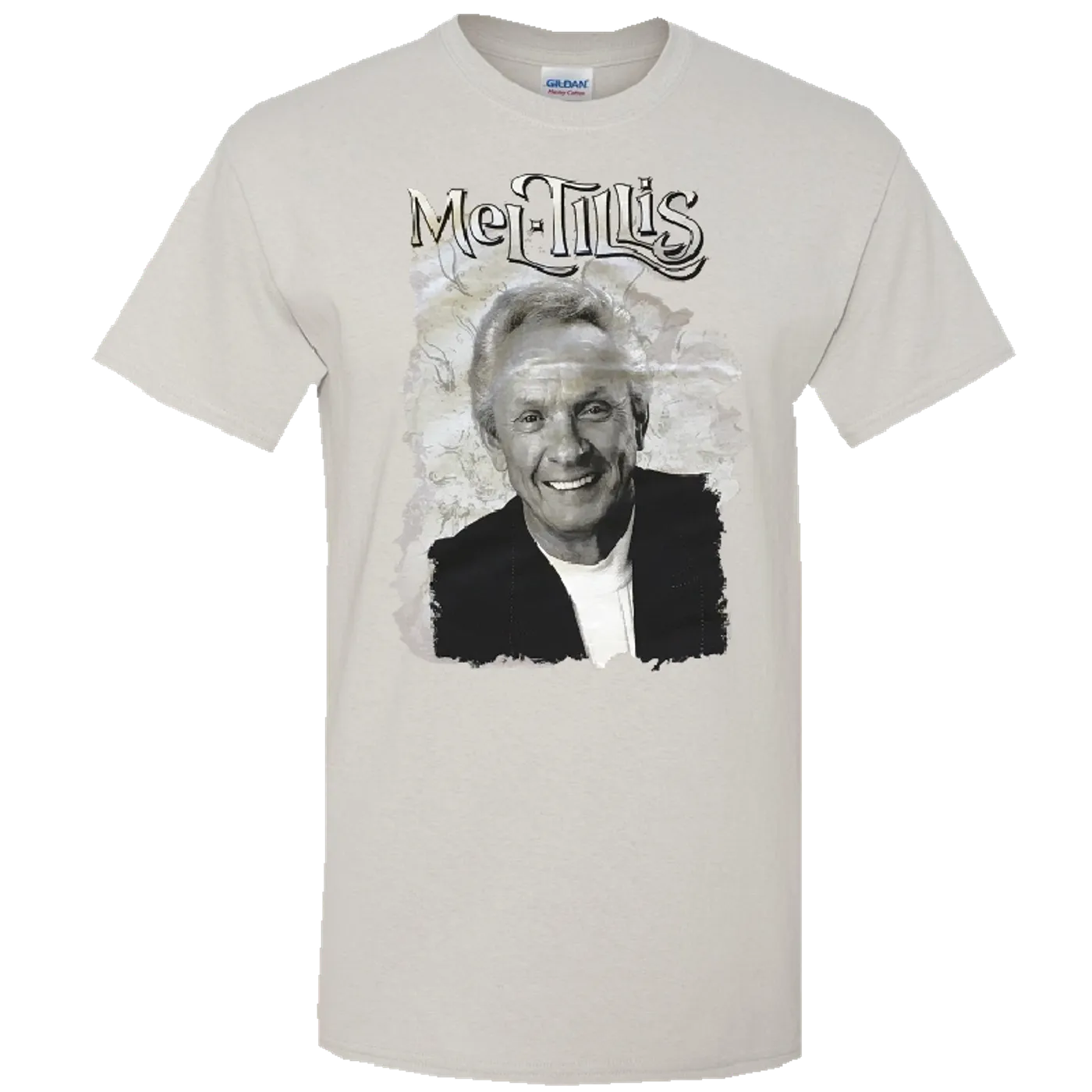 Mel Tillis Unisex Silver Photo Tee