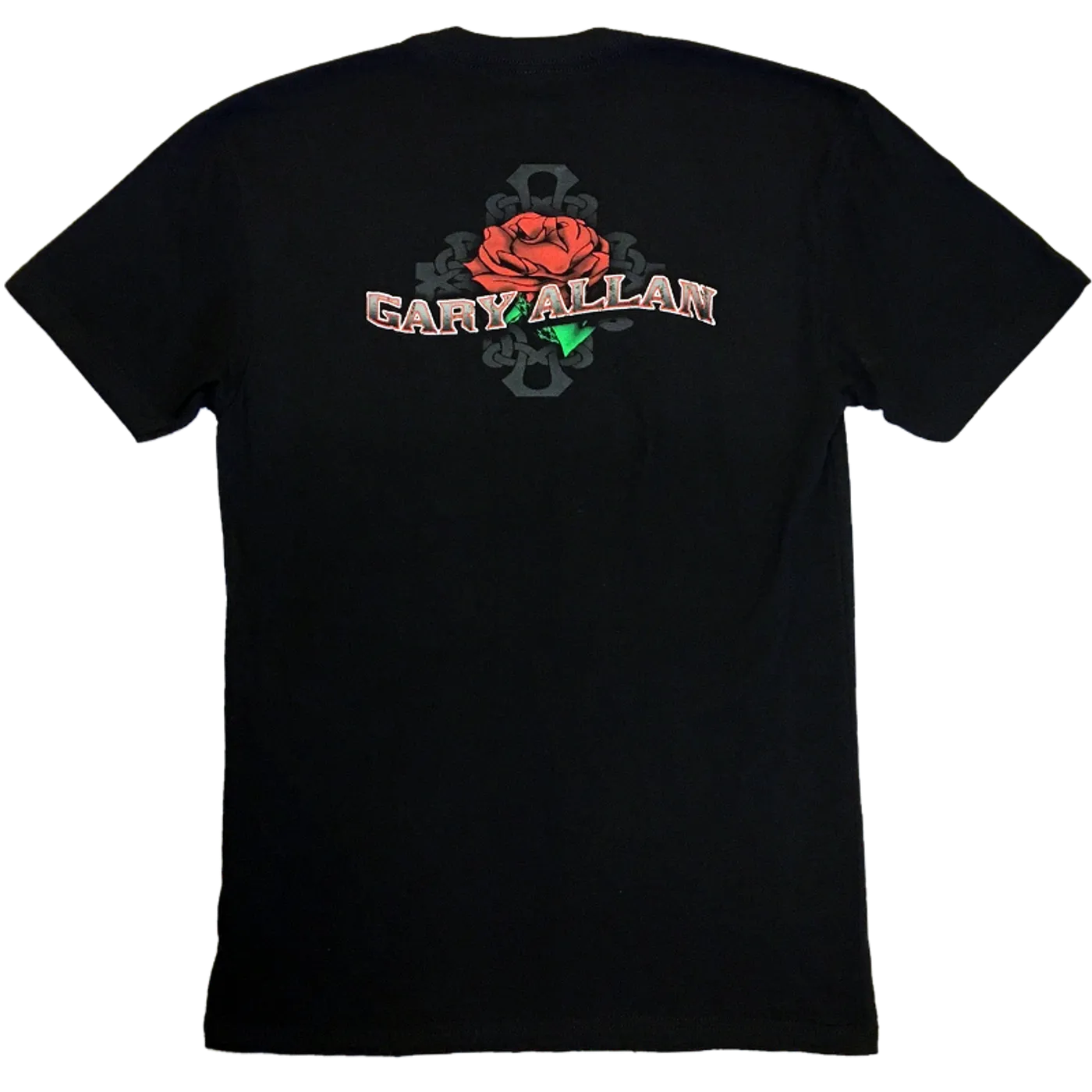 Gary Allan Black Celtic Rose Tee