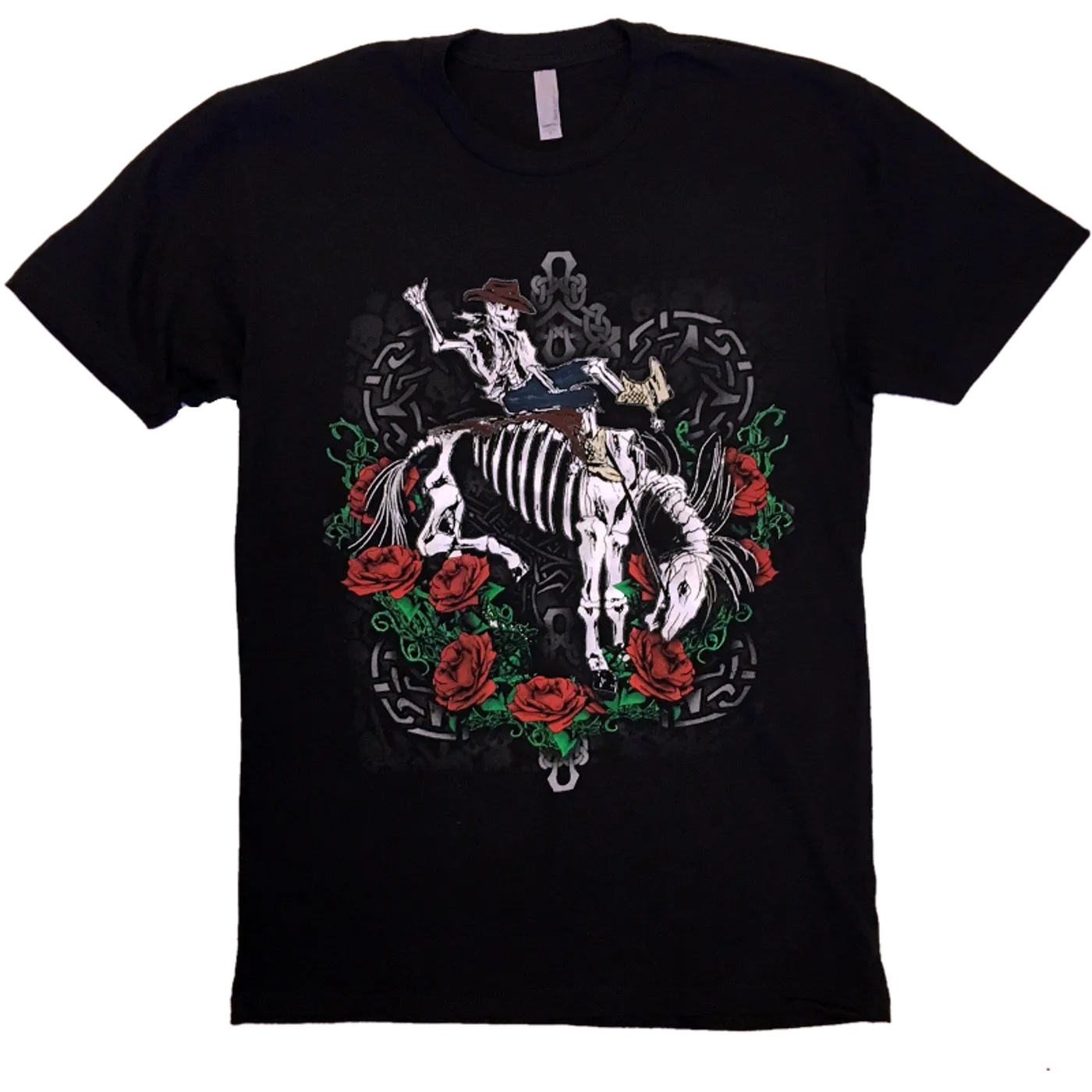 Gary Allan Black Celtic Rose Tee