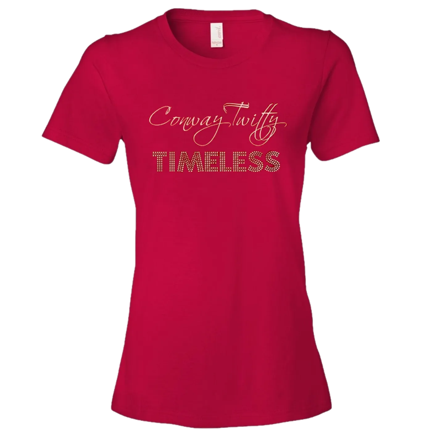 Conway Twitty Ladies Red Timeless Tee