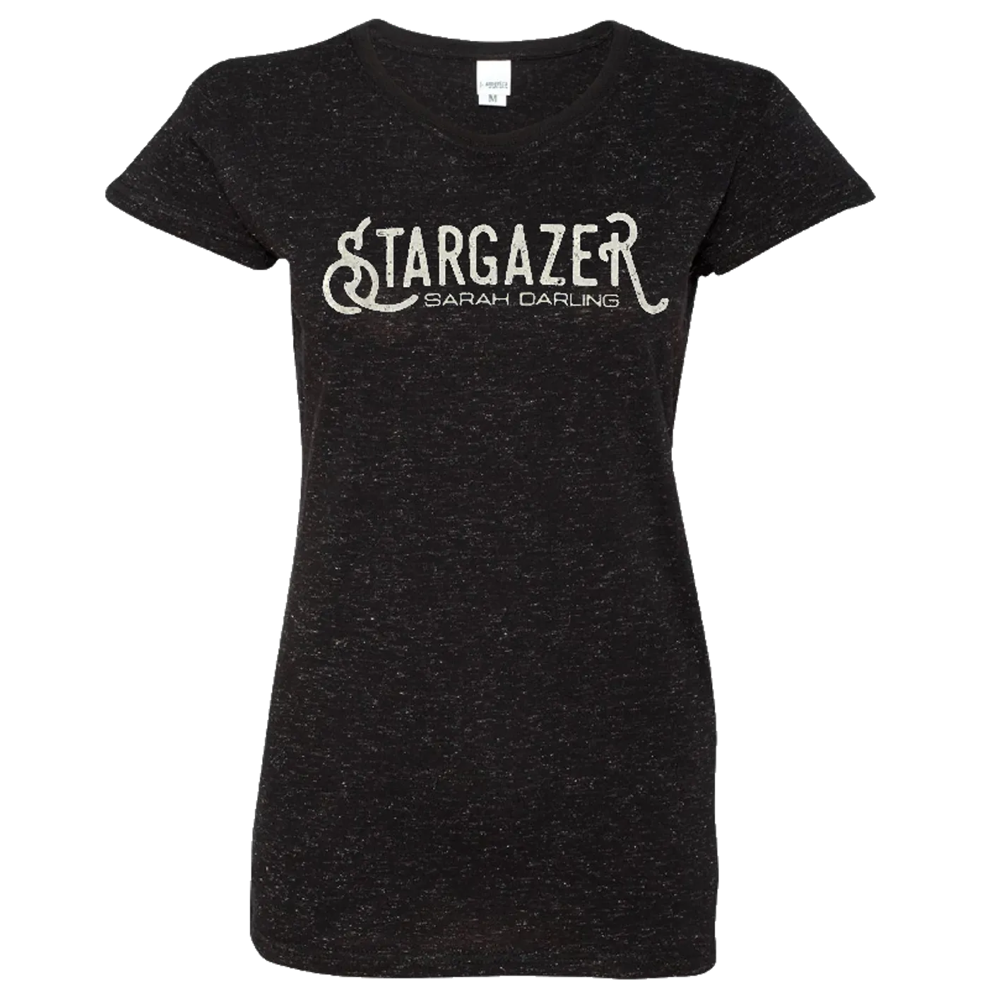 Sarah Darling Ladies Black Glitter Tee