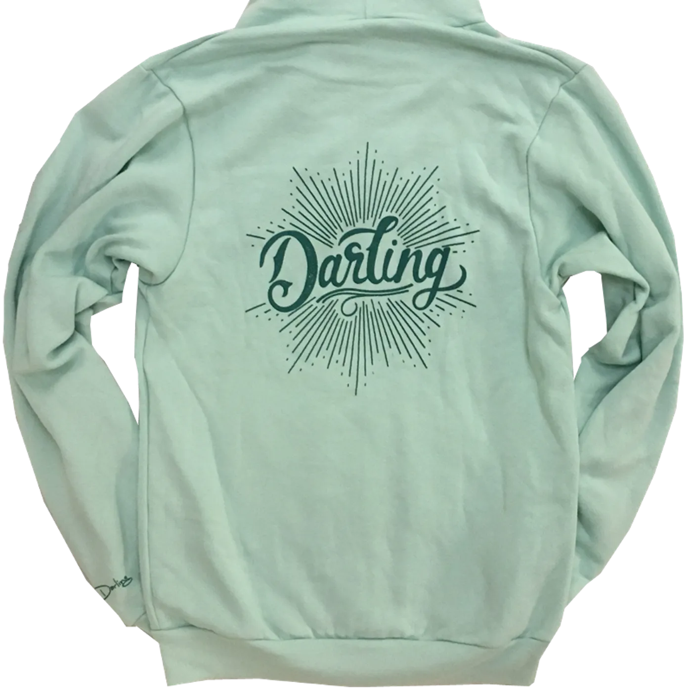 Sarah Darling Soft Mint Zip Up Hoodie