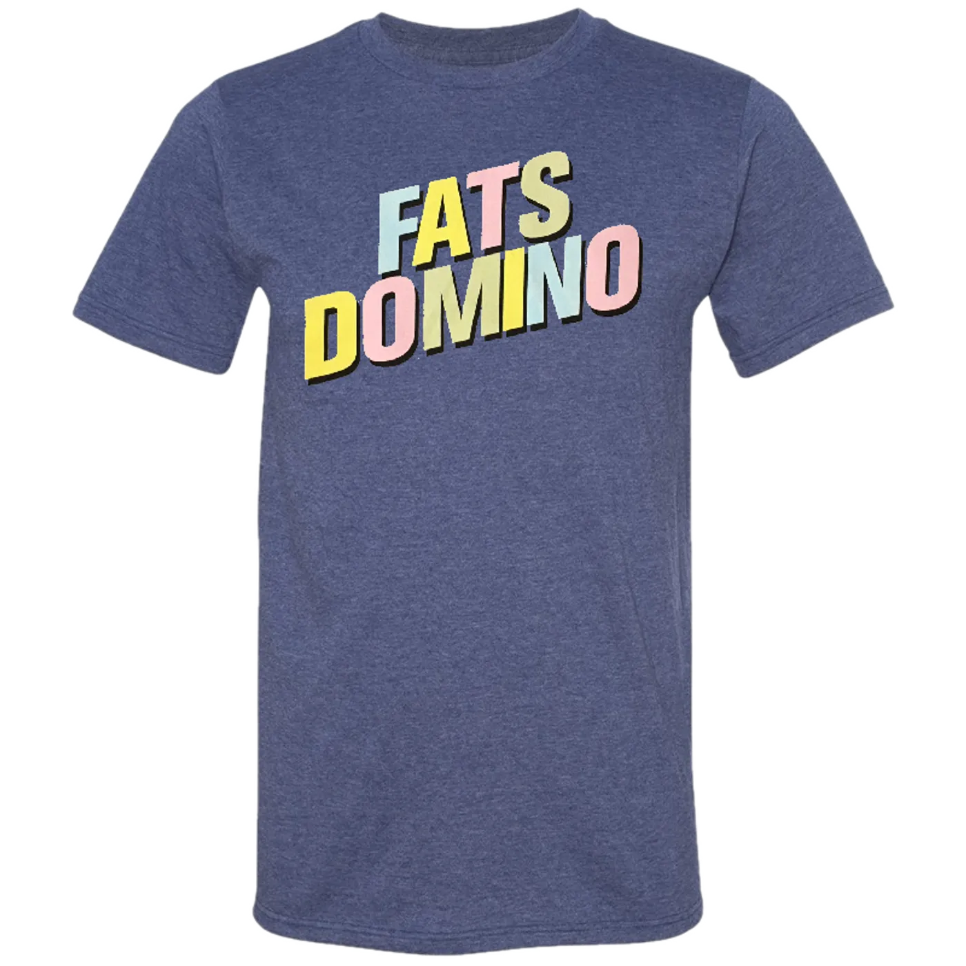 Fats Domino Heather Blue Logo Tee