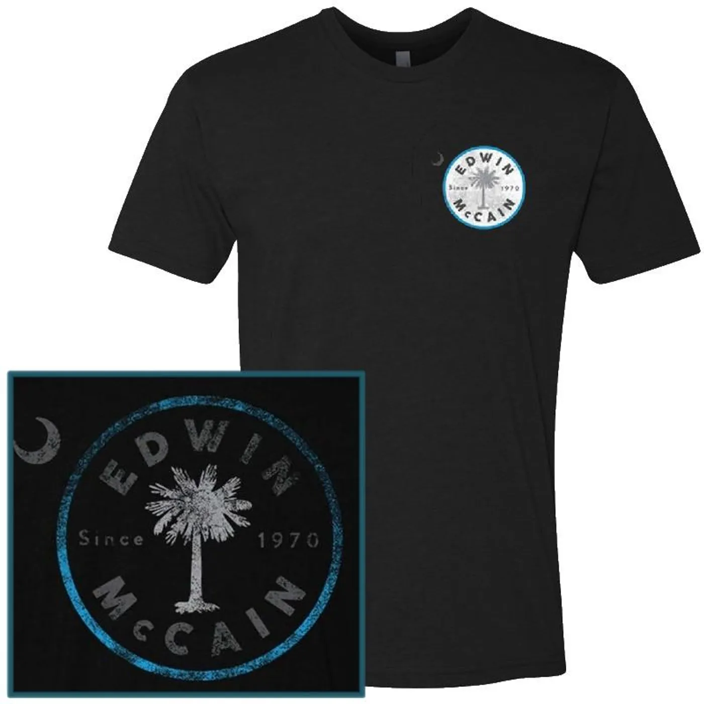 Edwin McCain Black Logo Tee