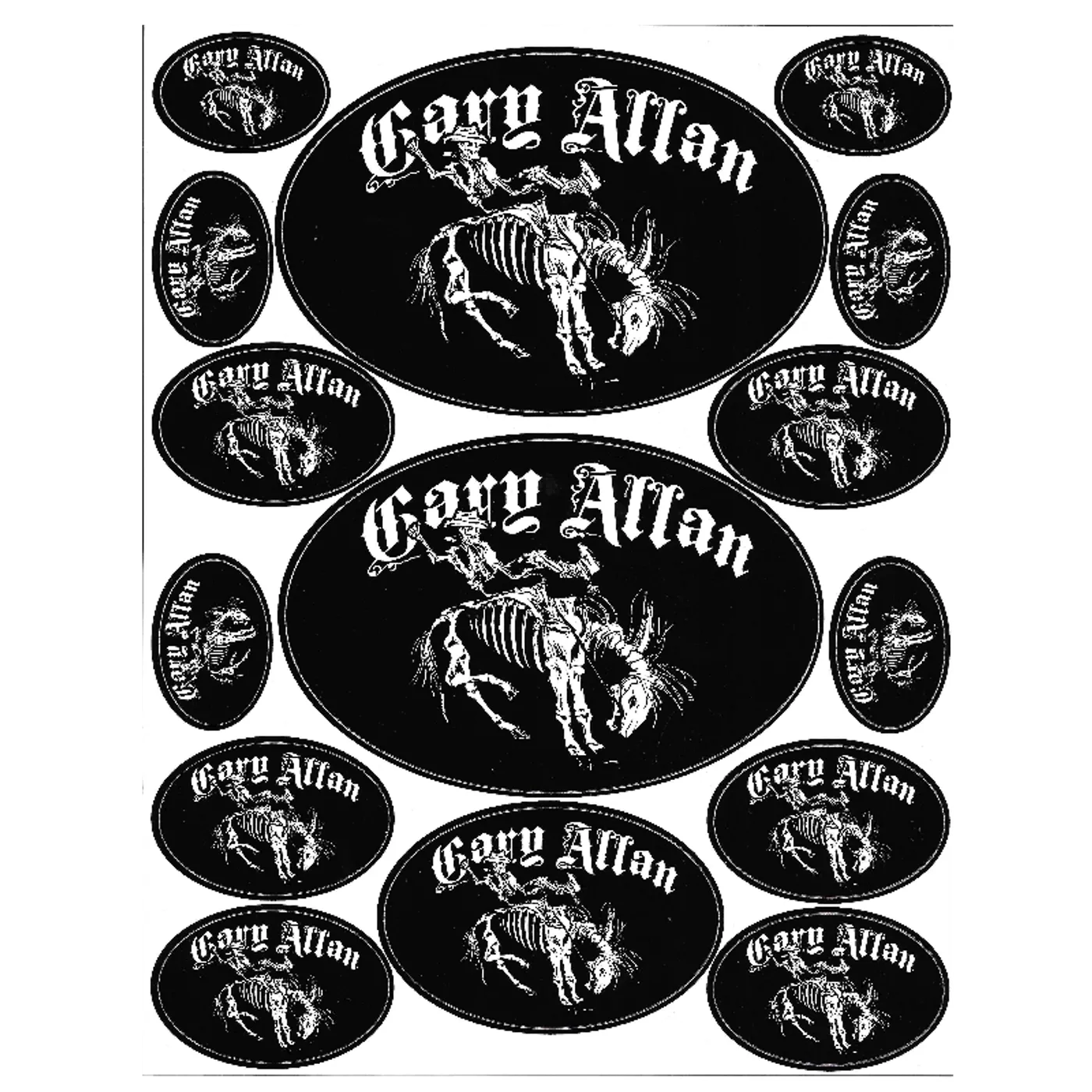 Gary Allan Sticker Sheet