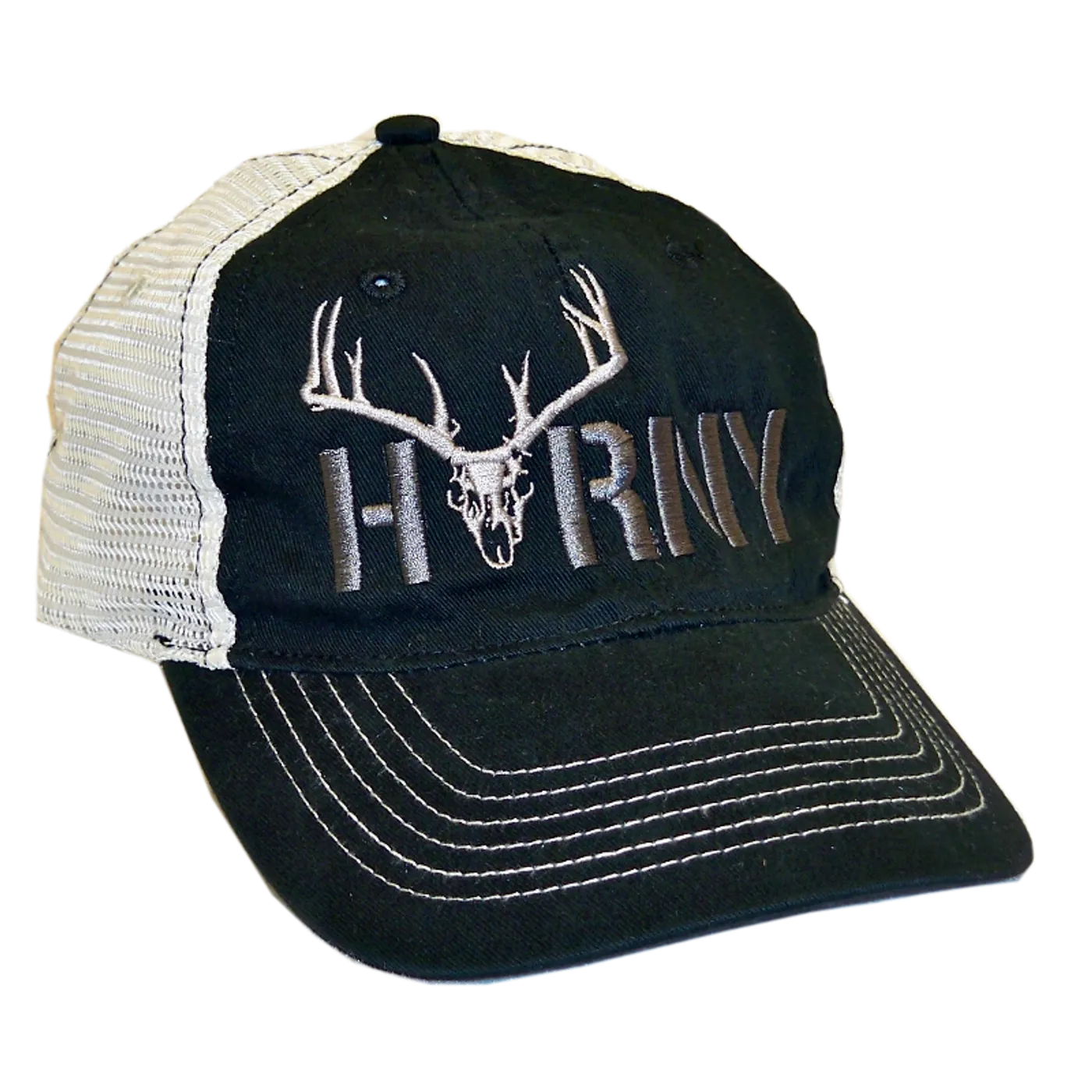 Horny Outdoor Apparel HOA Black and Natural Ballcap