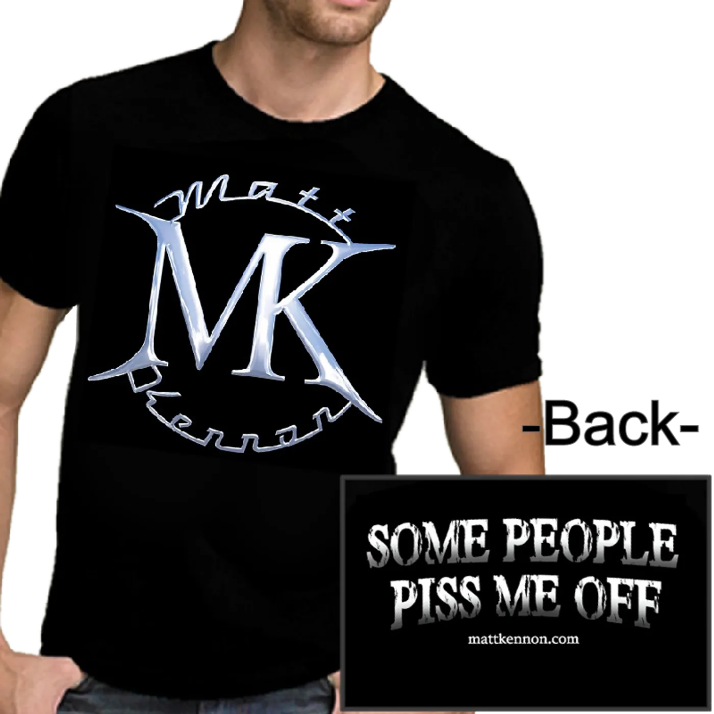 Matt Kennon Some People Logo Black Tee