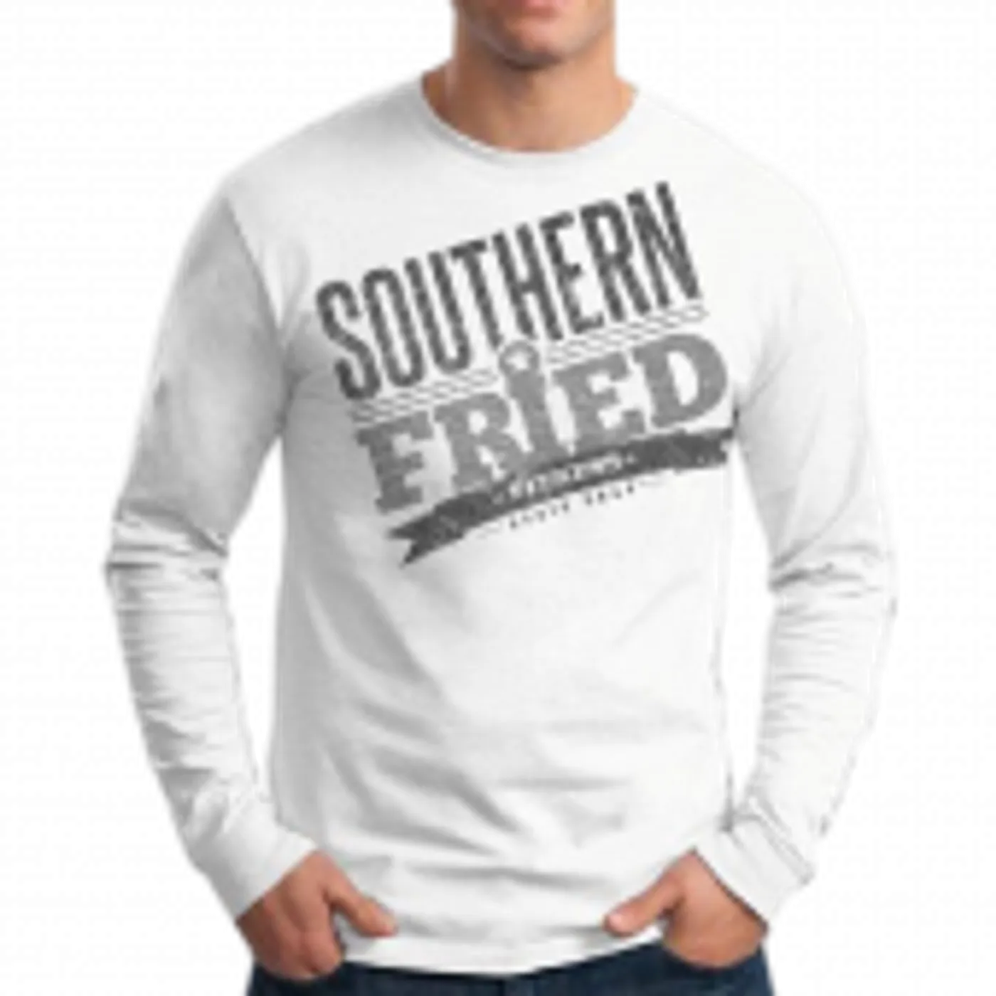 Southern Fried Fitness Long Sleeve White Tee