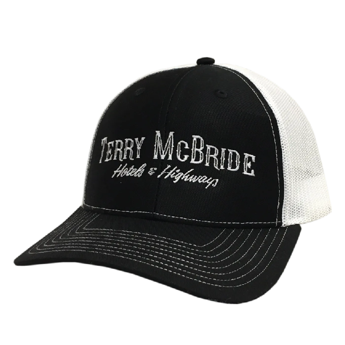 Terry McBride Black and White Ballcap