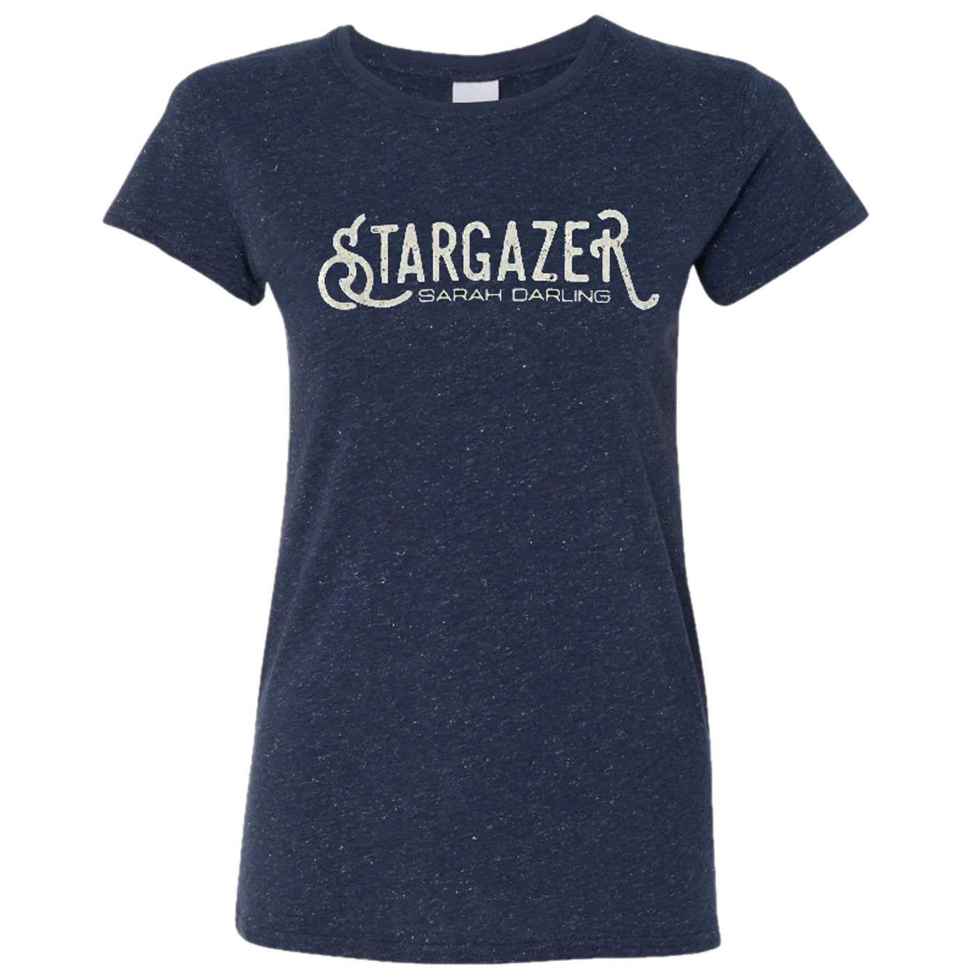 Sarah Darling Ladies Navy Glitter Tee