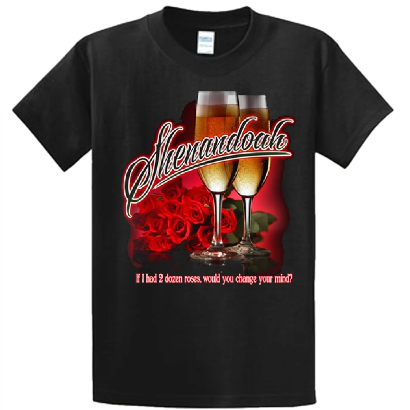 Shenandoah Ladies Black 2 Dozen Roses Tee