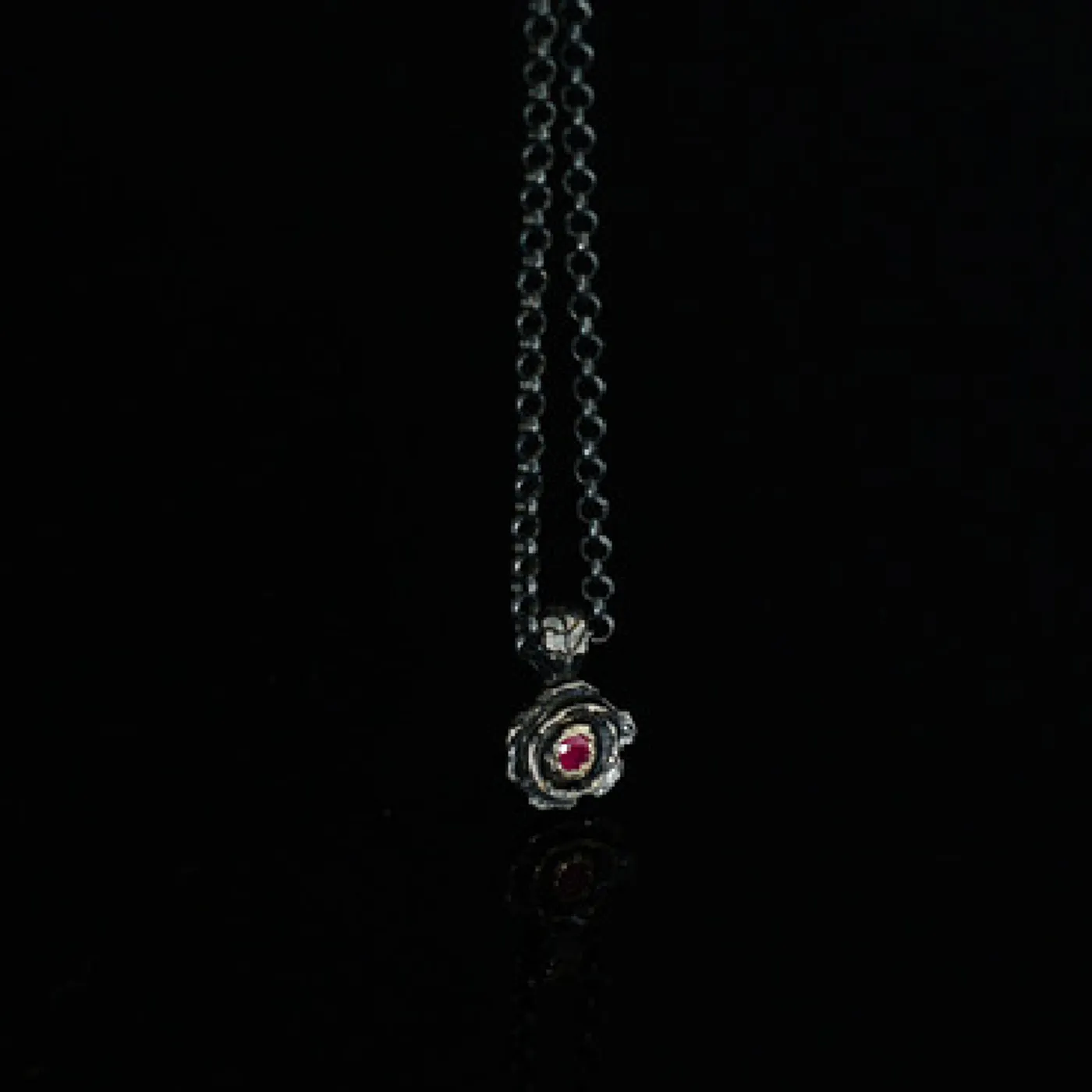 Gary Allan Black Rose Pendant w/ Chain