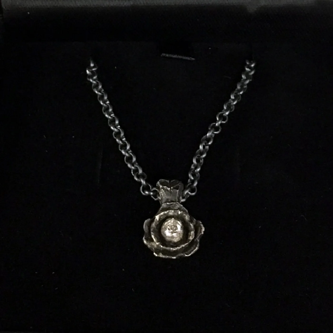 Gary Allan Black Rose Pendant w/ Chain