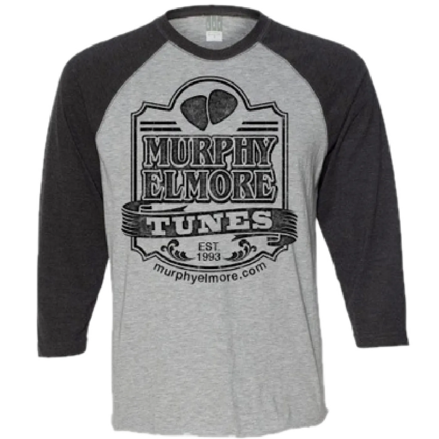 Sony ATV Murphy Elmore Heather and Vintage Black Raglan Tee
