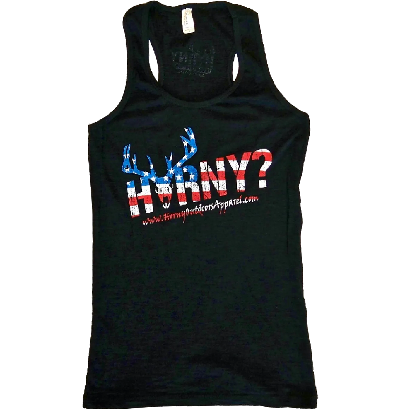Horny Outdoor Apparel HOA Ladies Black Tank Top - Horny Patriot