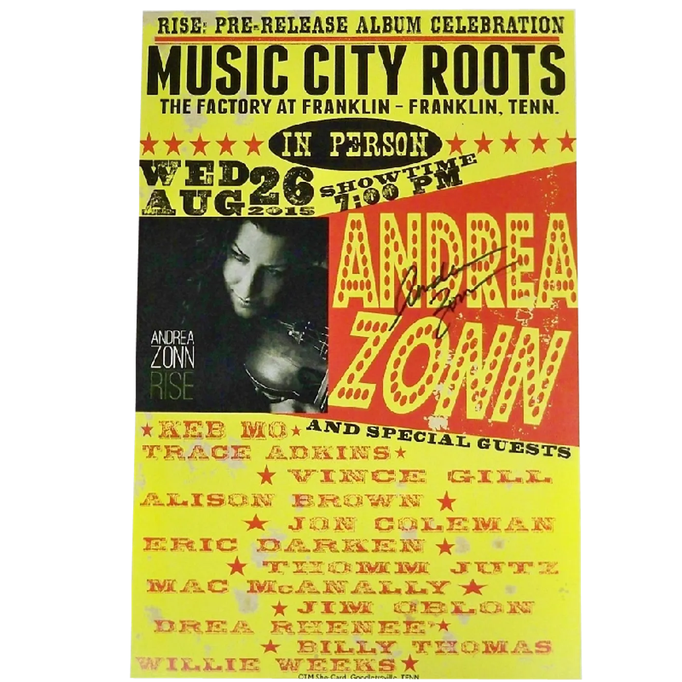 Andrea Zonn AUTOGRAPHED Poster