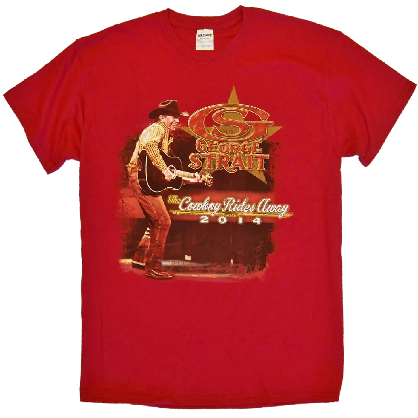 George Strait 2014 Cardinal Red Tee