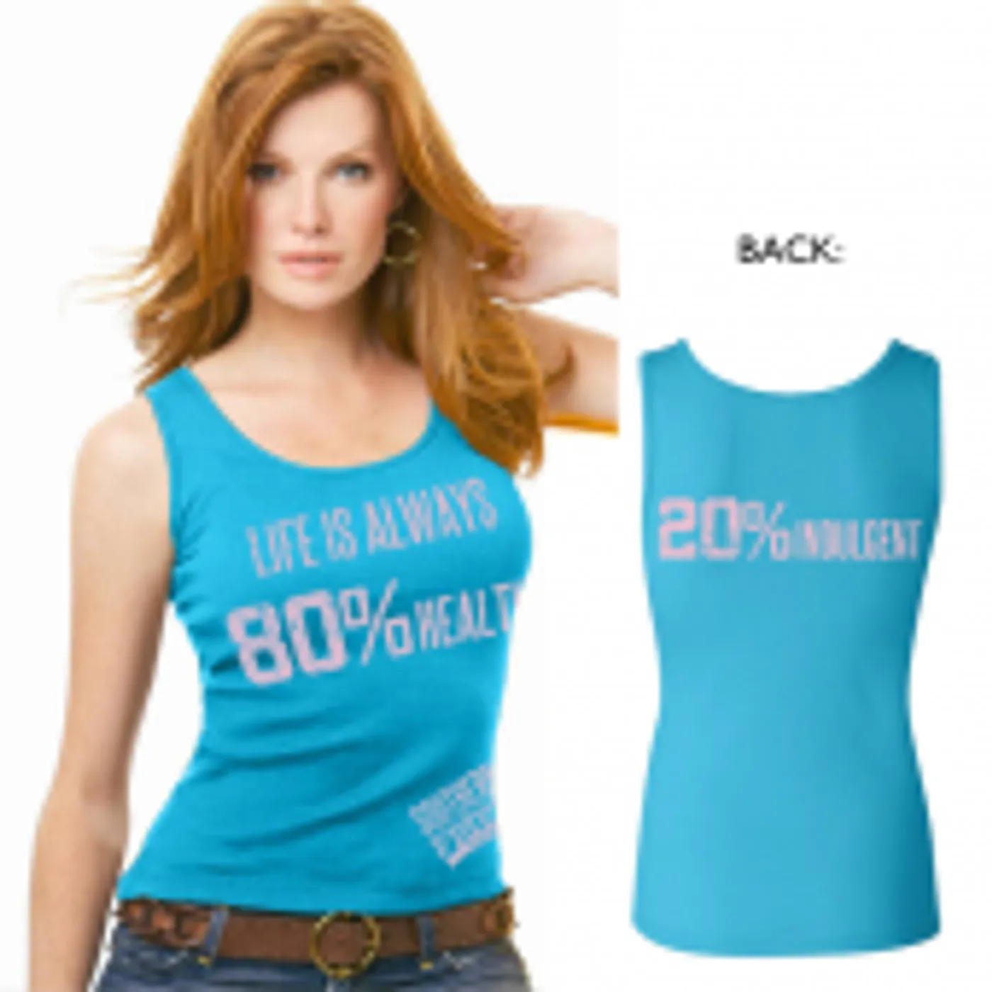 Southern Fried Fitness Aqua Tank Top