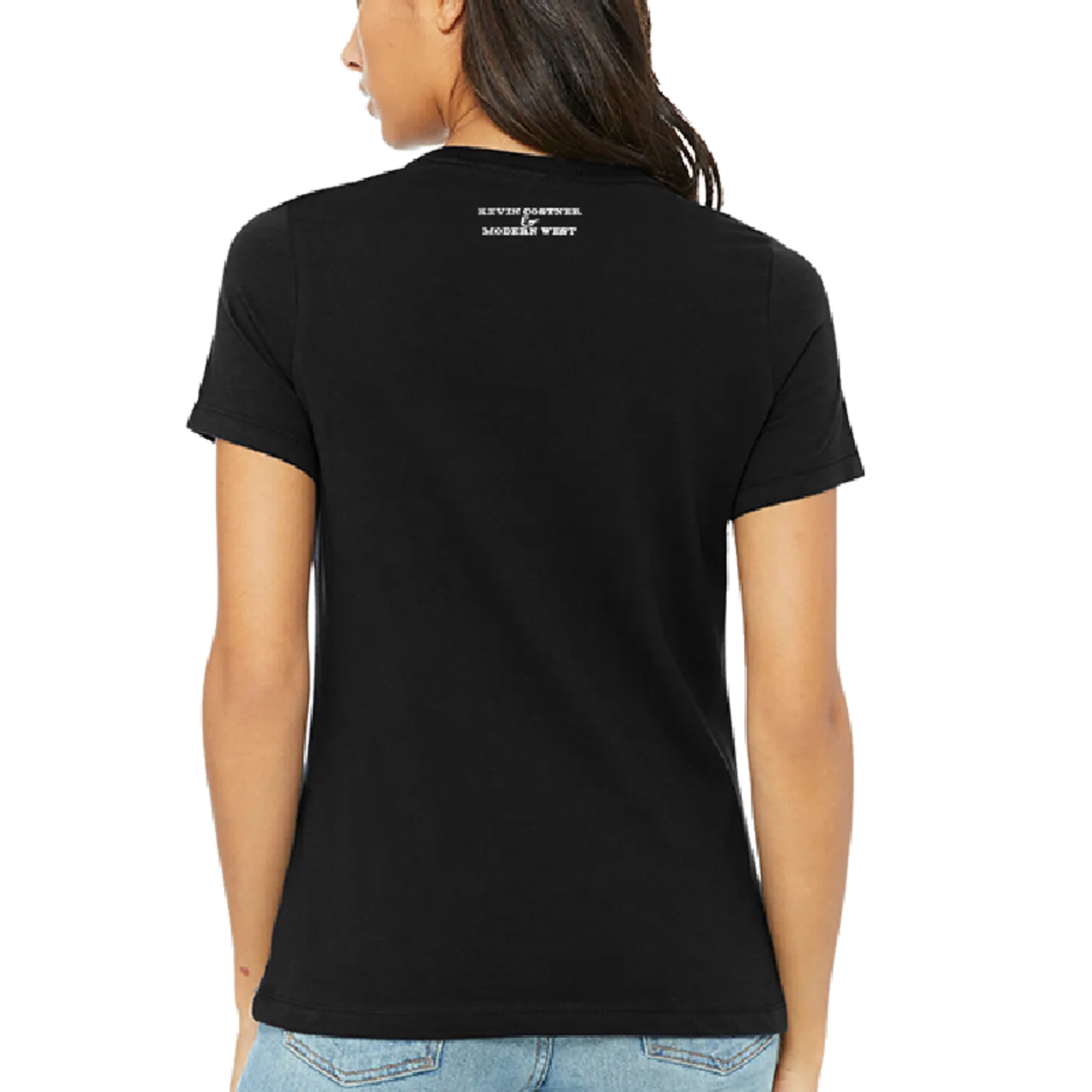 Costner Kevin Tales From Yellowstone Ladies Black Tee-S