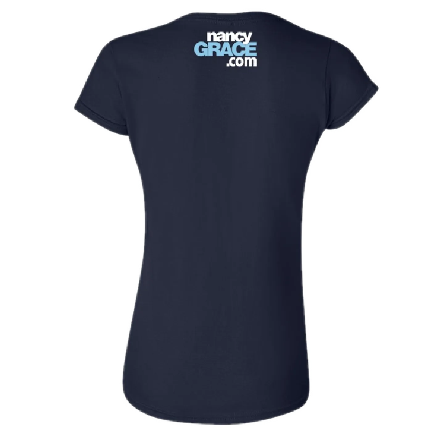 Crime Online Nancy Grace Ladies Navy Tee