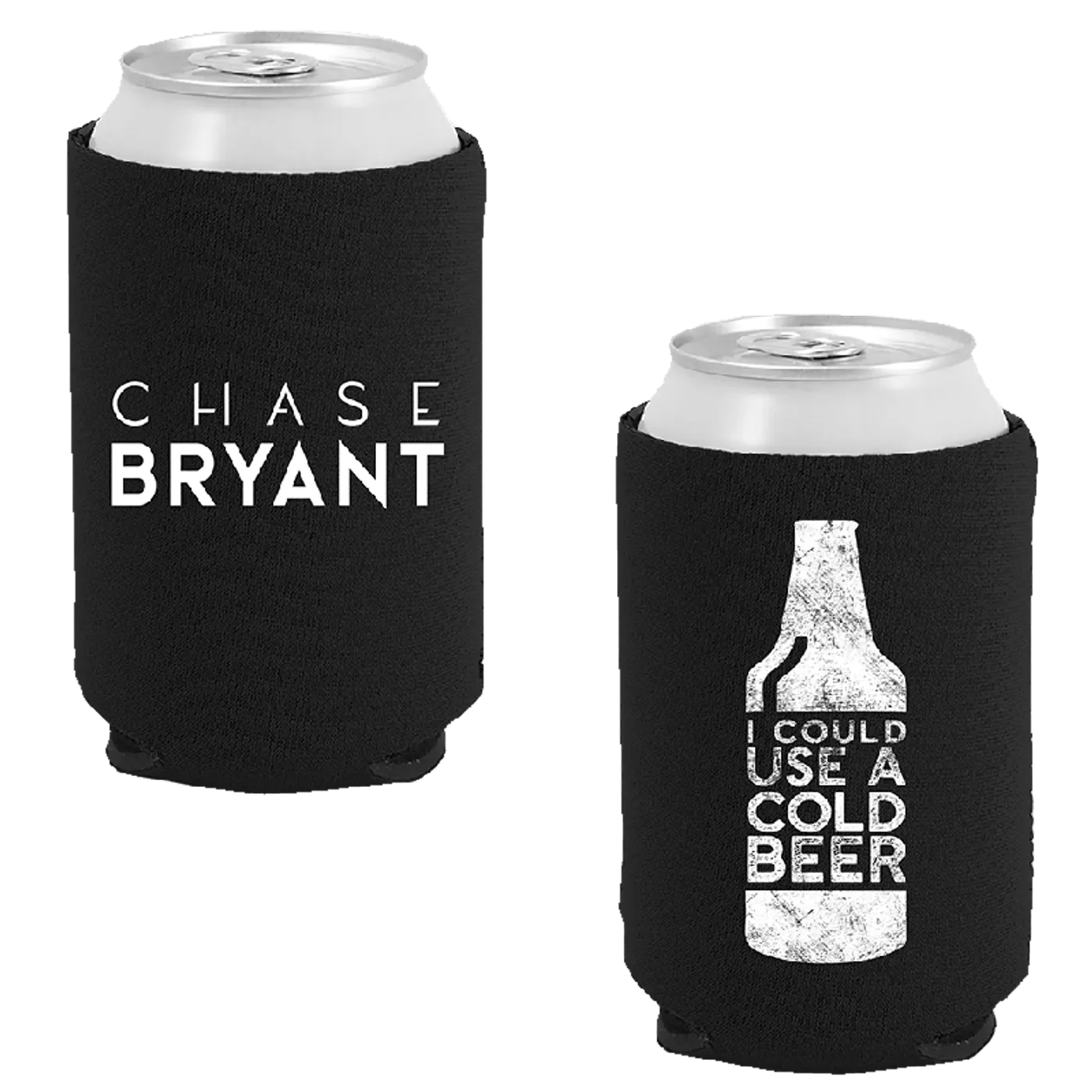 Chase Bryant Black Can Coolie- Beer