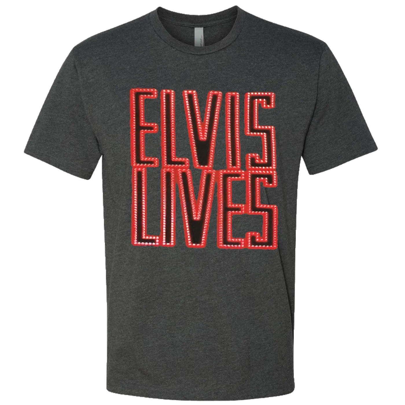 Elvis Lives Charcoal Event Tee