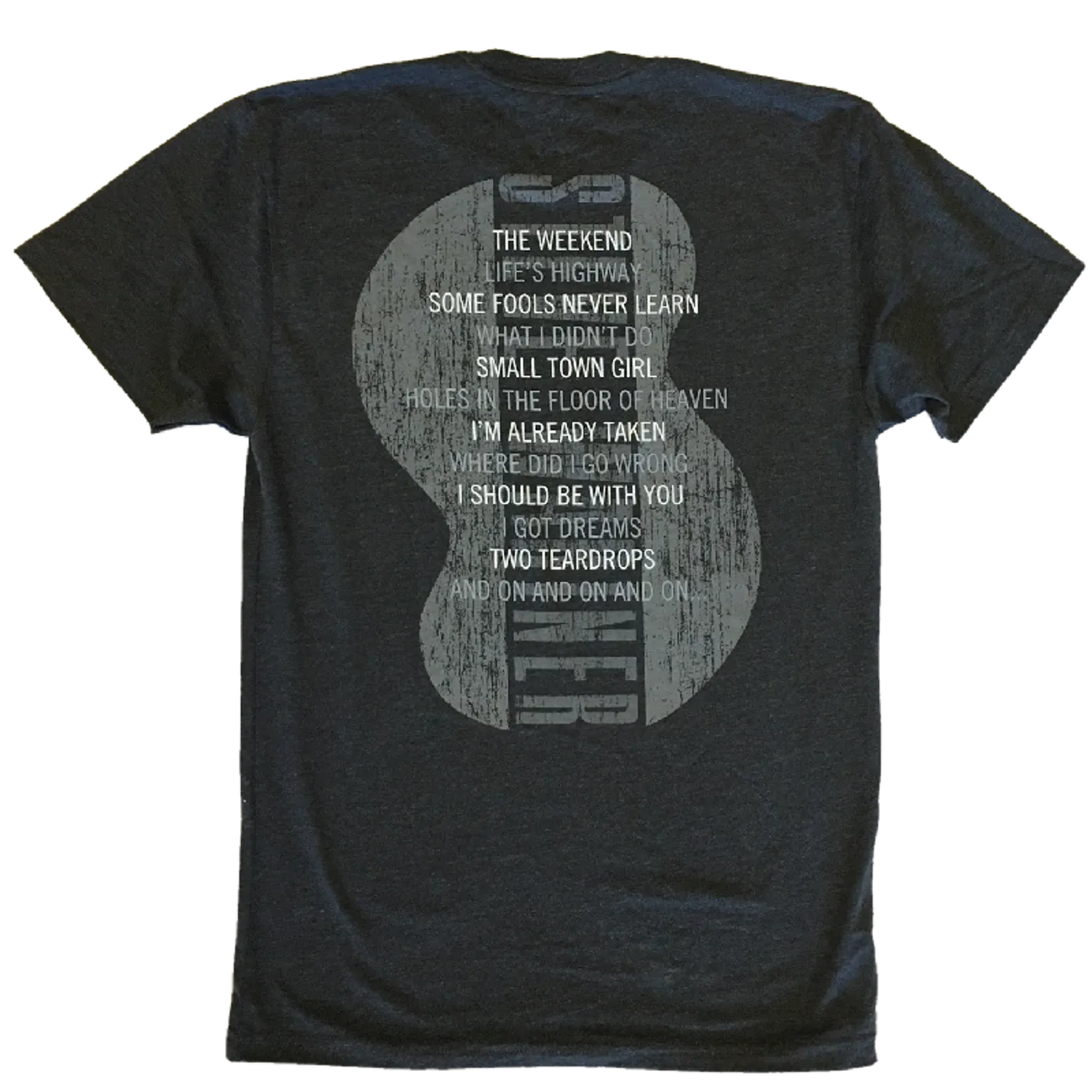 Steve Wariner Heather Charcoal Logo Tee