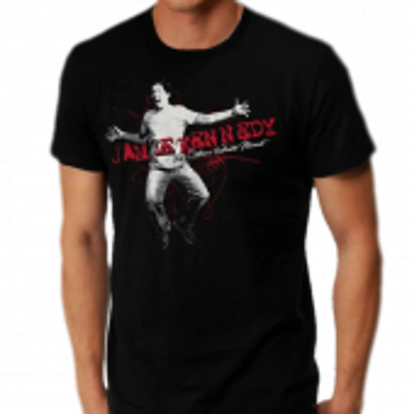 Jamie Kennedy Black Tee- White Meat