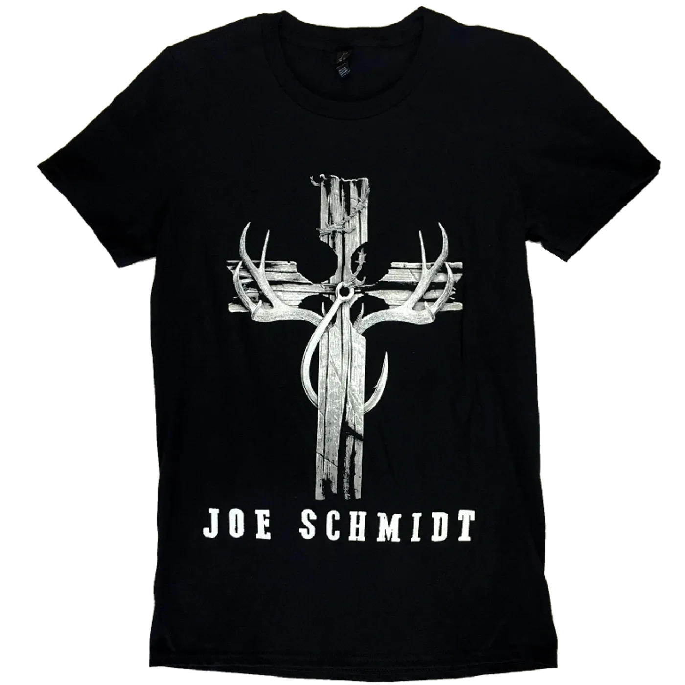 Joe Schmidt Black Tee- Cross Design