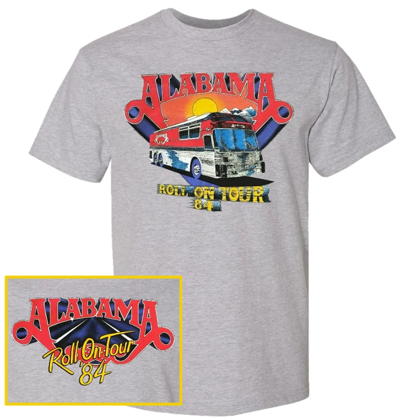 Alabama Sport Grey Roll On Tour Tee