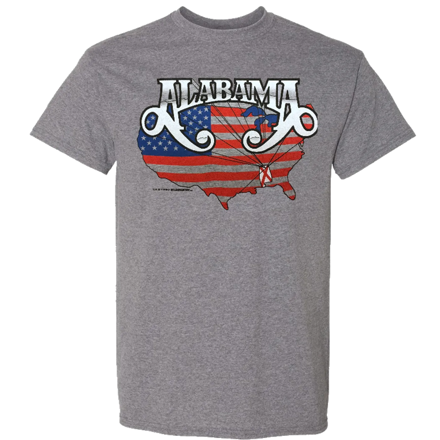 Alabama Heather Graphite Mountain Music Tee