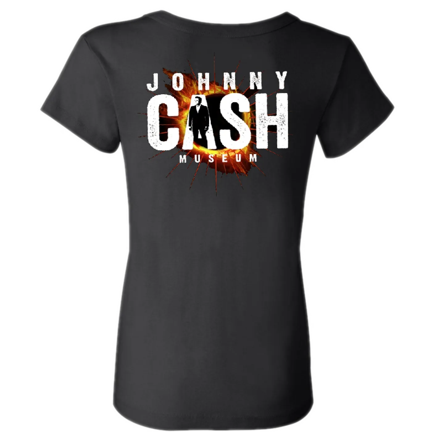 Johnny Cash Museum Ladies Scoop Neck "Ring of Fire" Tee