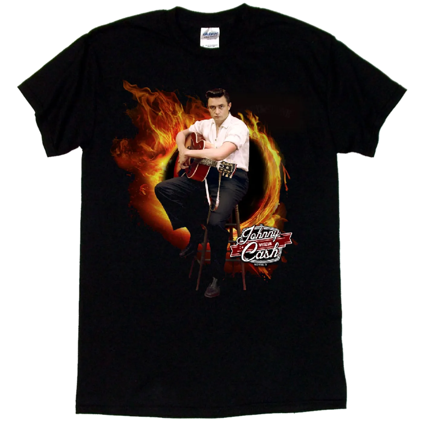 Johnny Cash Museum "Ring of Fire Black Tee