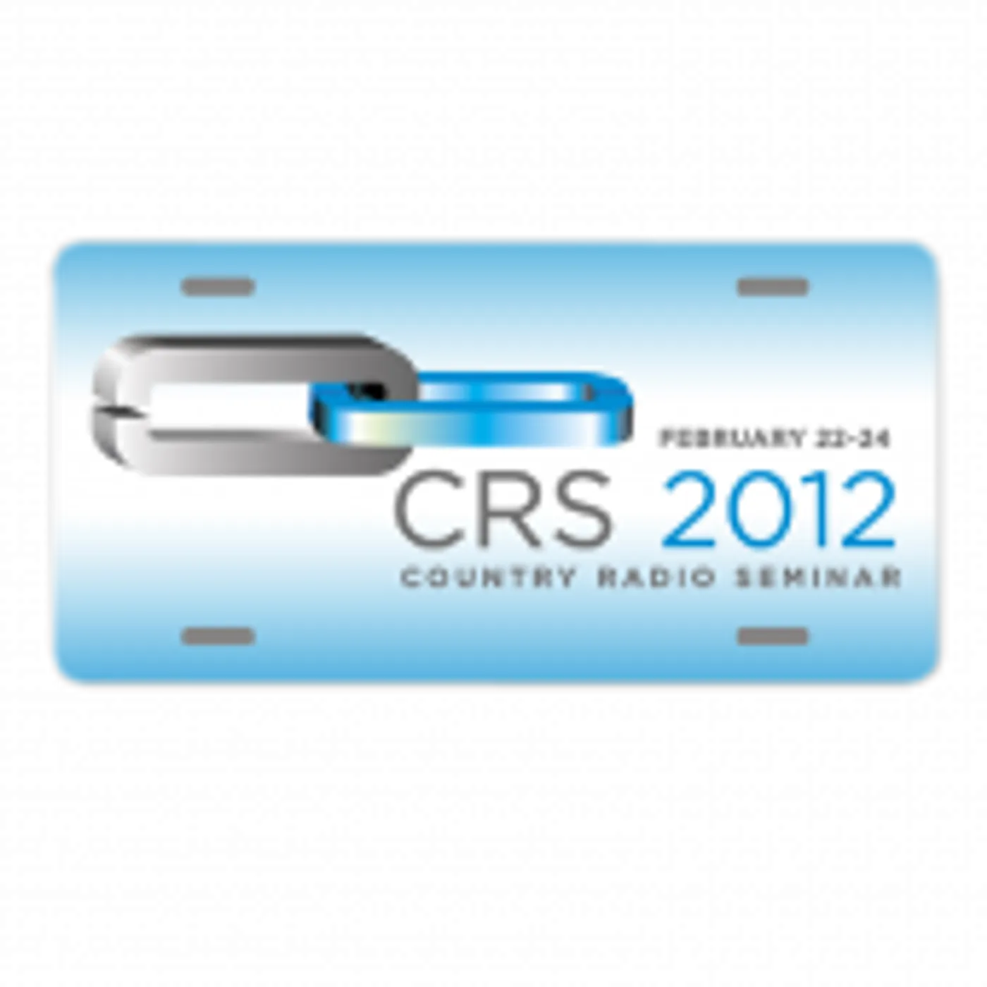 Country Radio Seminar White License Plate
