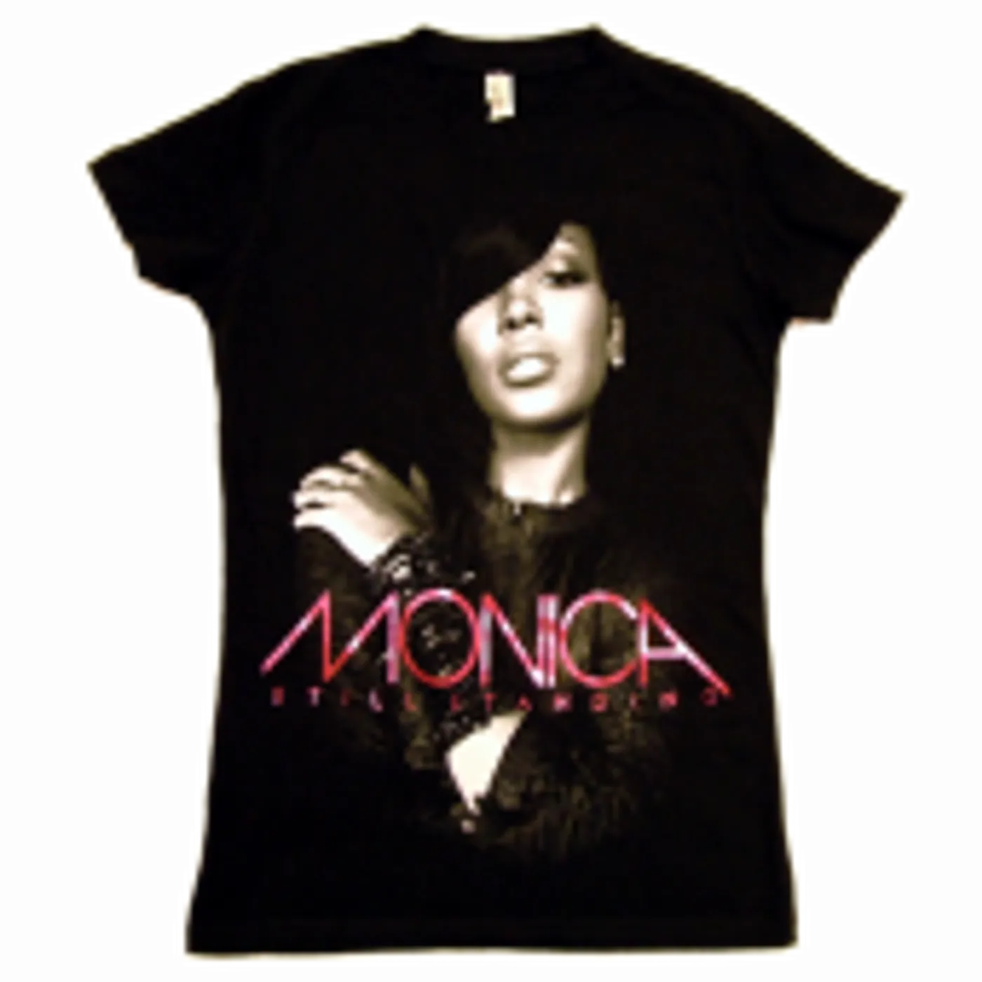 Monica Ladies Black Tee- Still Standing