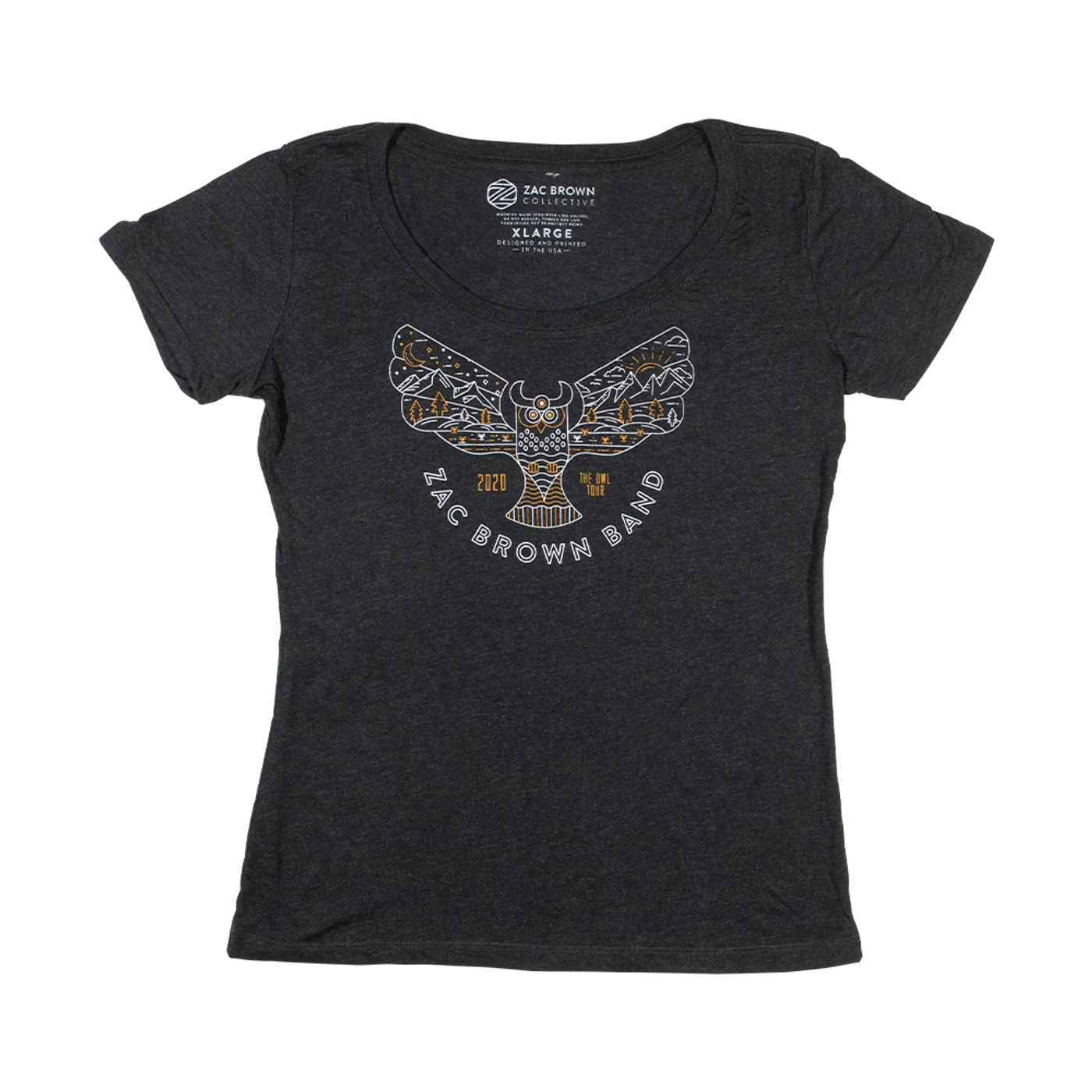 Zac Brown Band 2020 The Owl Tour Women's T-Shirt - Owl