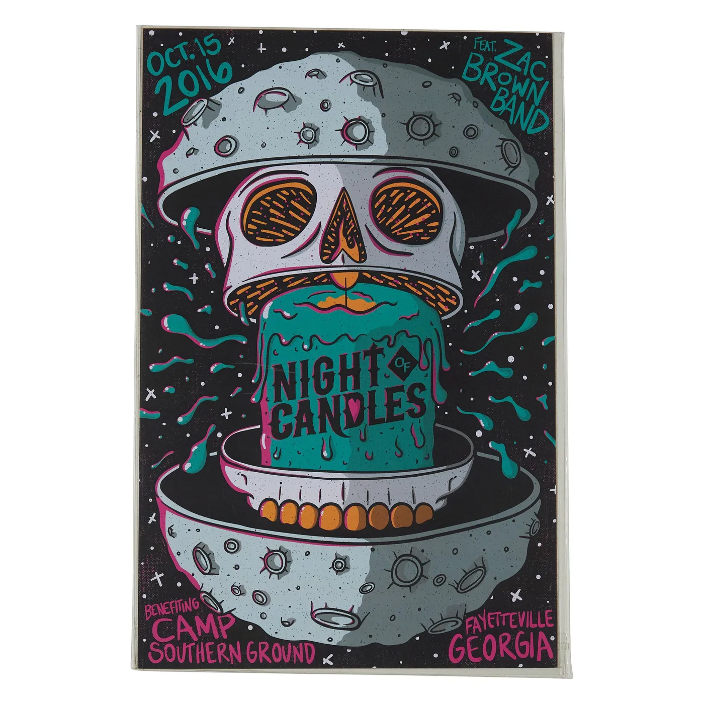 Zac Brown Band 2016 Tour Print - Night Of Candles