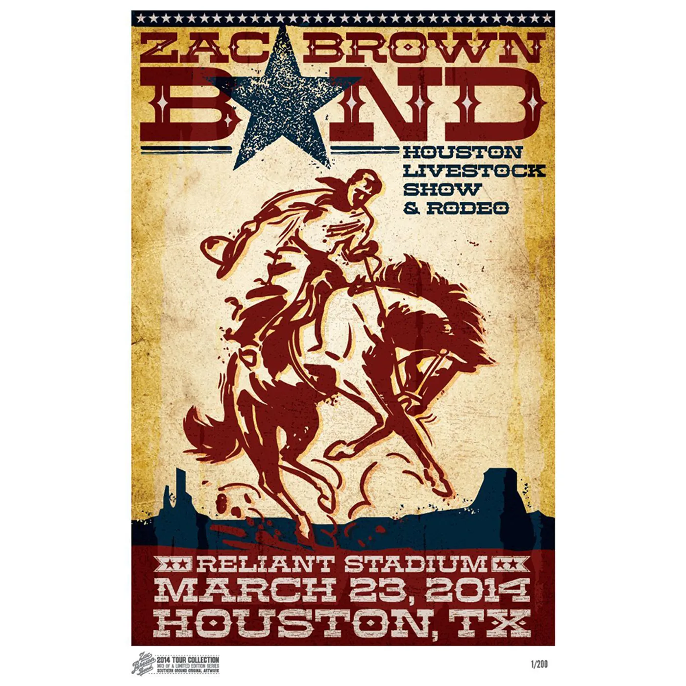 Zac Brown Band 2014 Tour Print # 3
