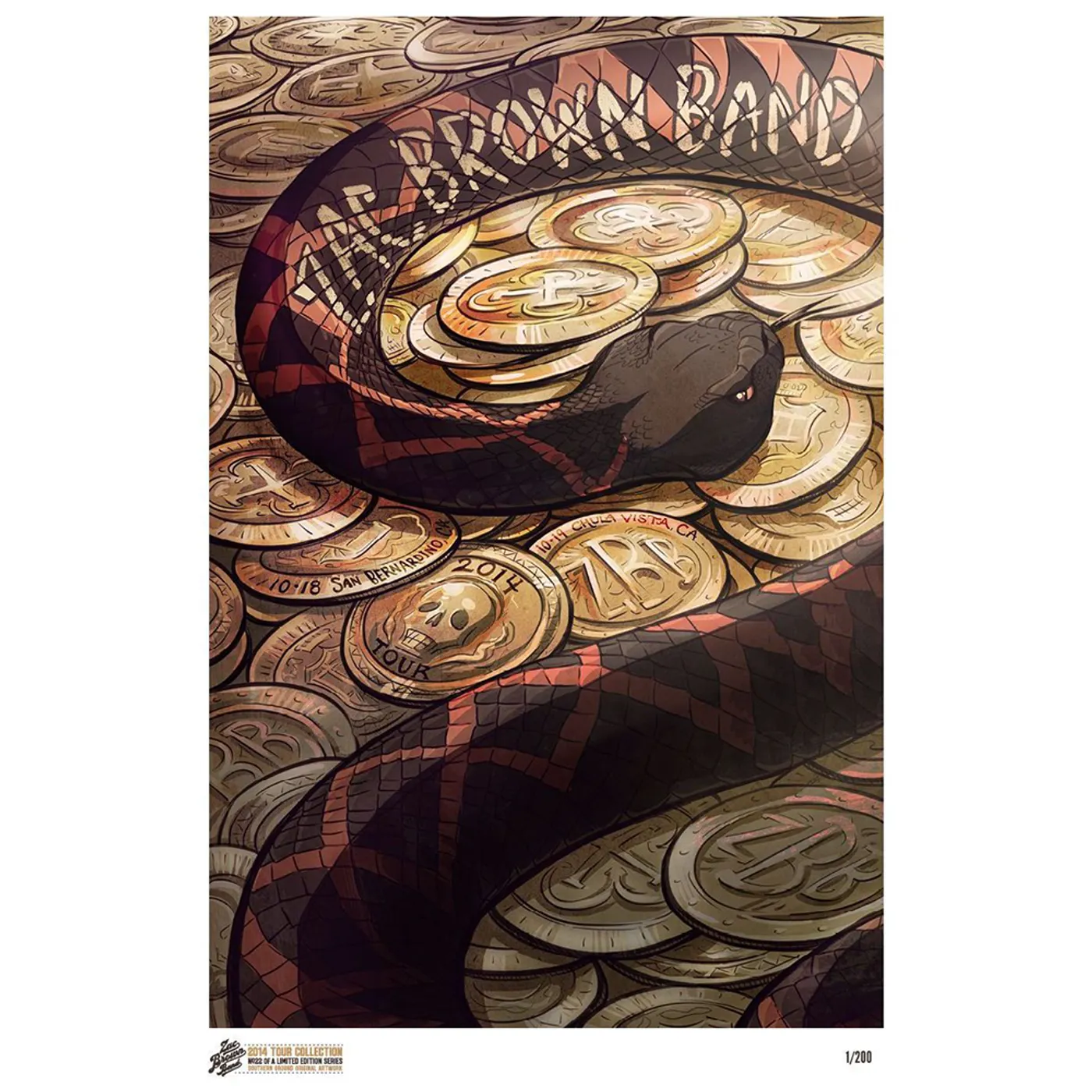 Zac Brown Band 2014 Tour Print # 22