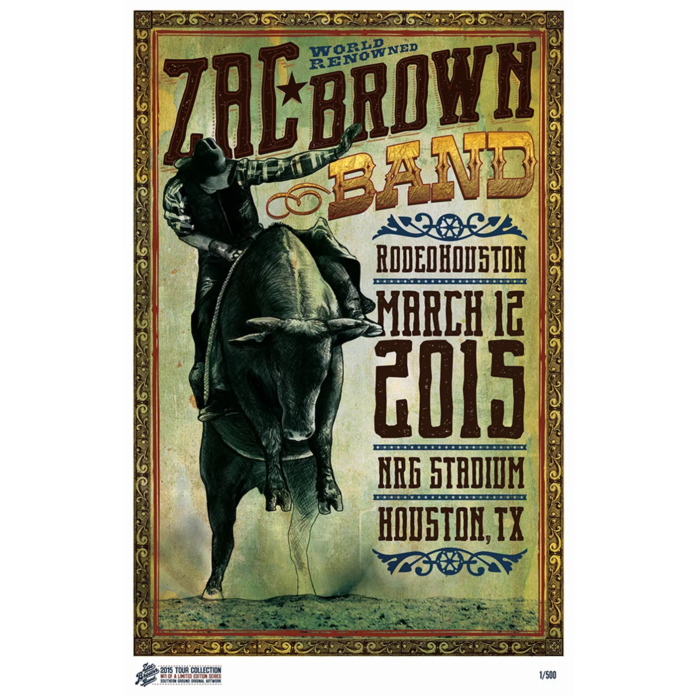 Zac Brown Band 2015 Tour Print # 1