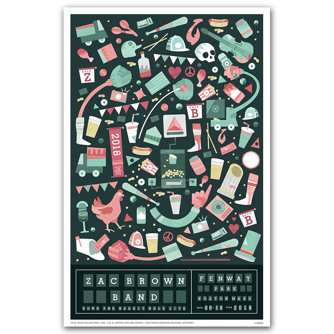 Zac Brown Band 2018 Tour Print # 1