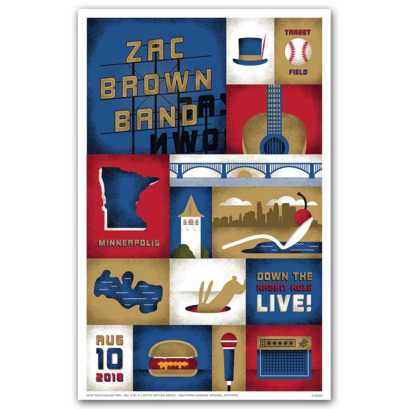 Zac Brown Band 2018 Tour Print # 9