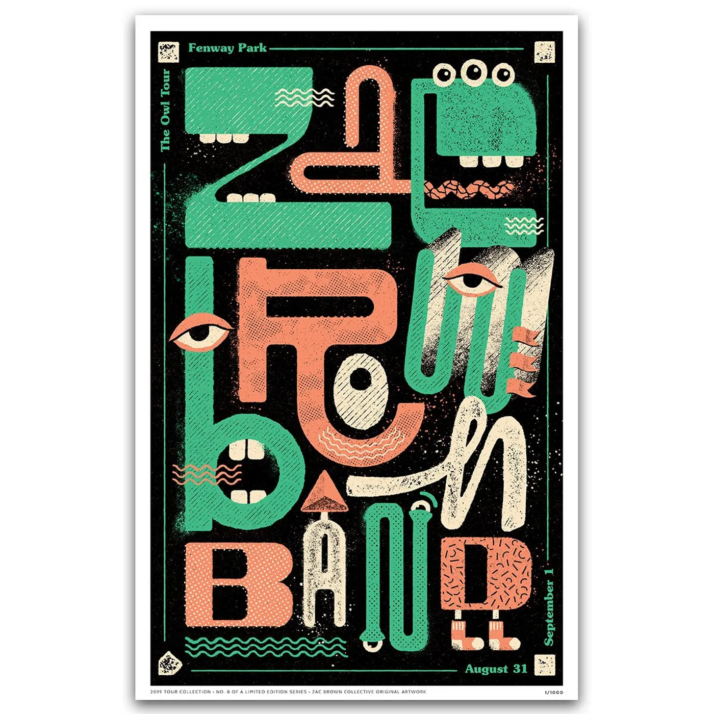 Zac Brown Band 2019 Tour Print # 8