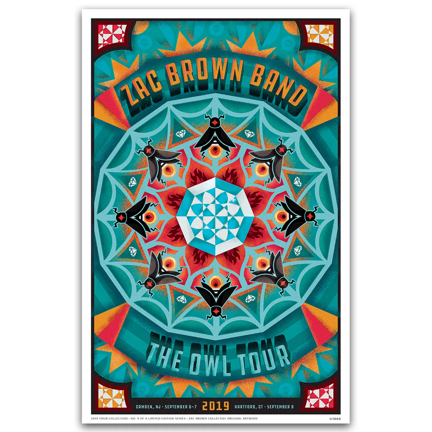 Zac Brown Band 2019 Tour Print # 9