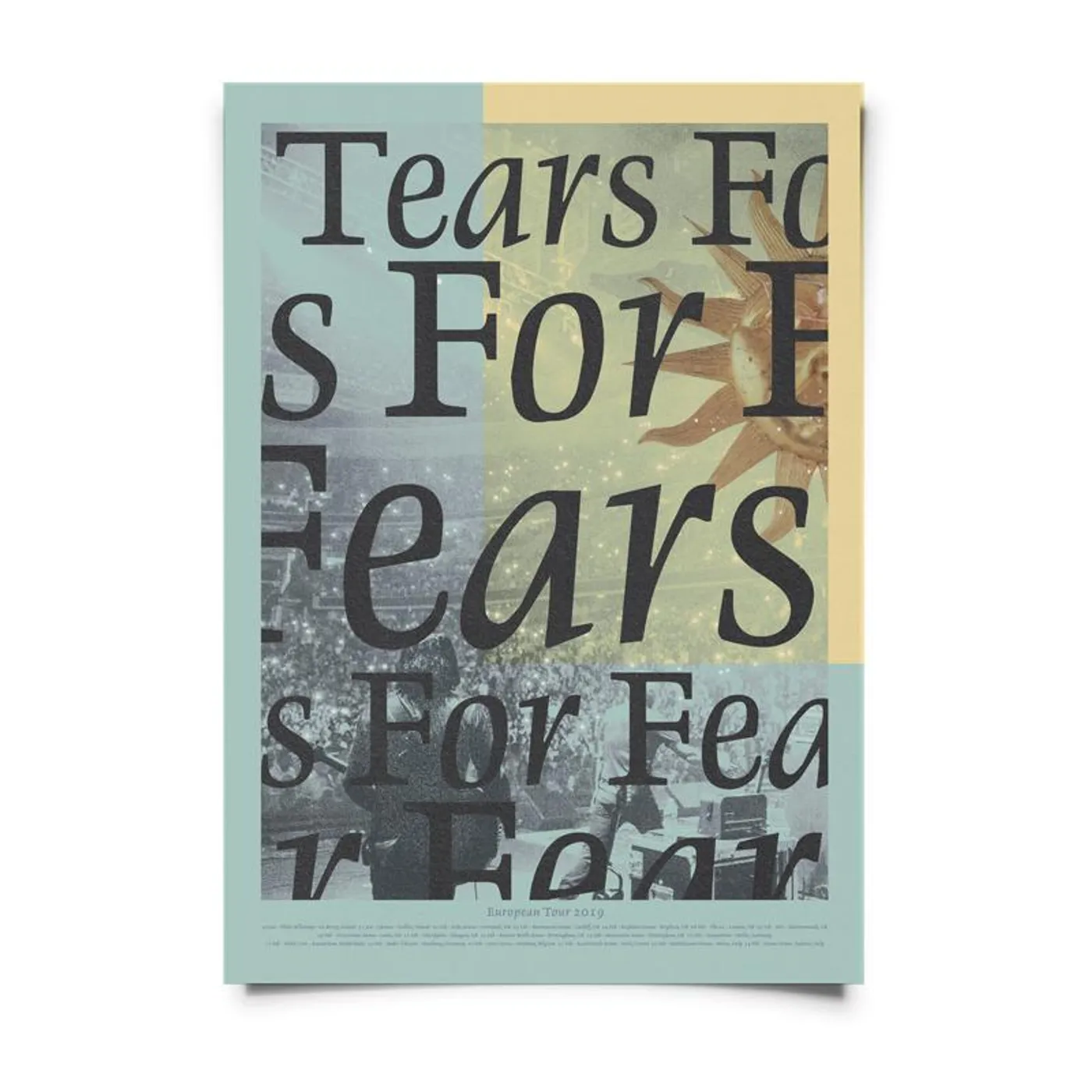 TEARS FOR FEARS 2019 EU TOUR POSTER