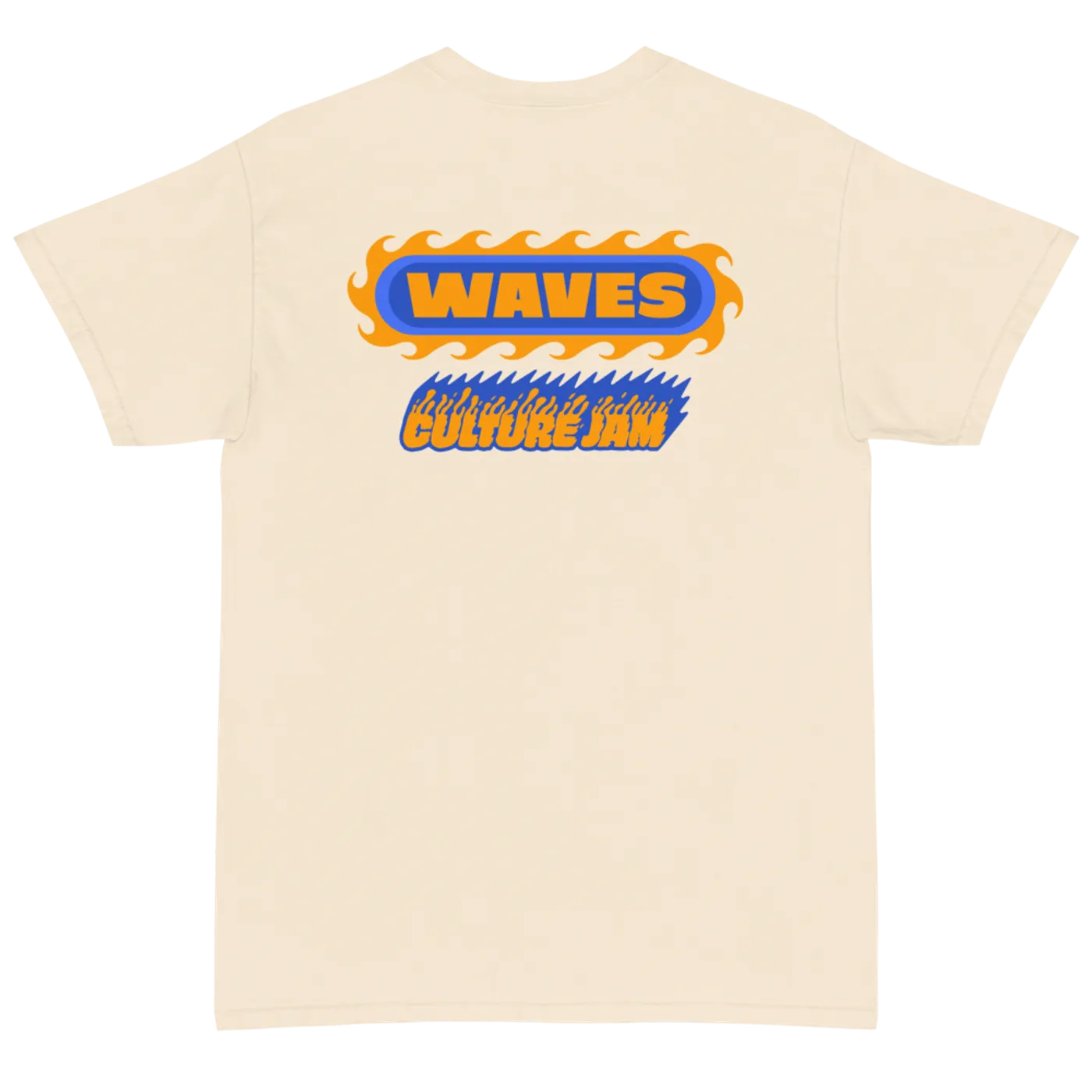 Culture Jam Waves  T-Shirt Natural