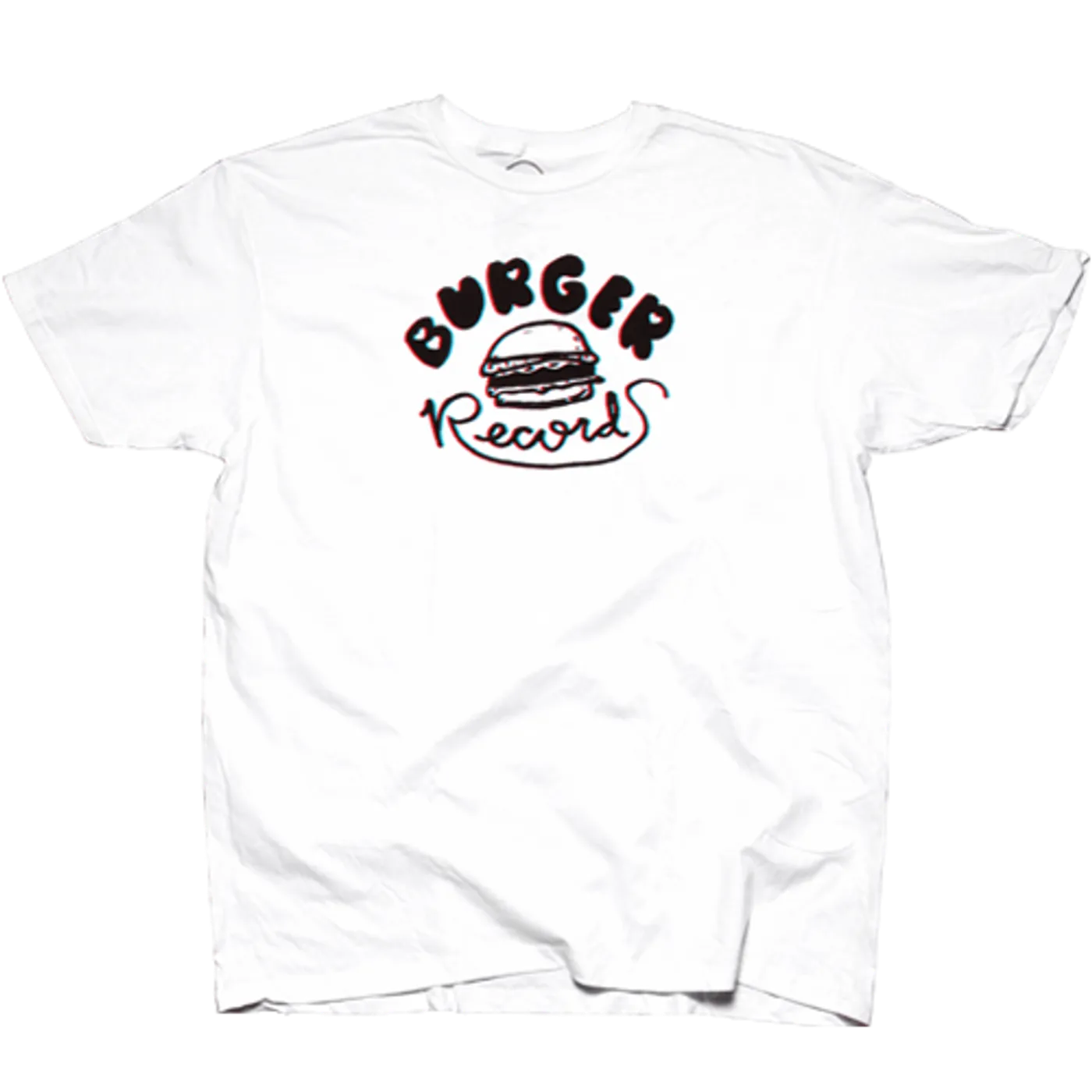 BURGER RECORDS White SS- 3D Logo