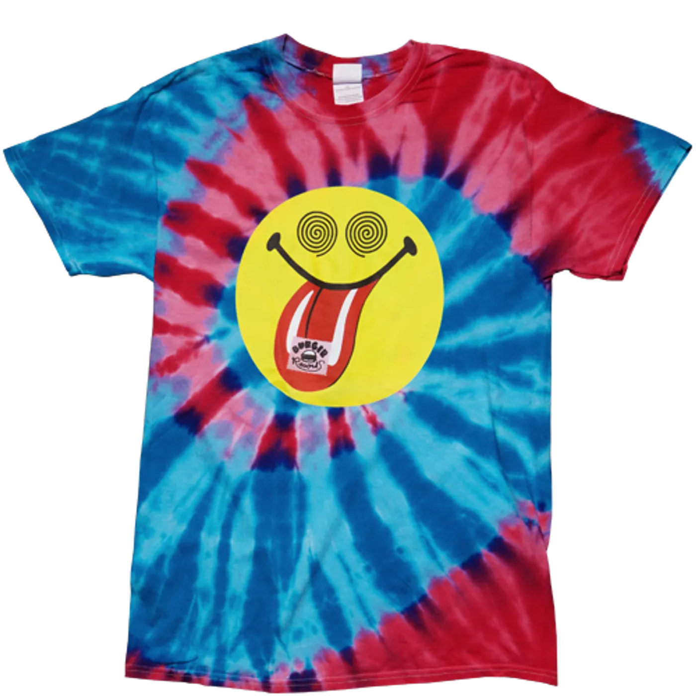 BURGER RECORDS Tie-Dye SS-Smiley Logo-Antigua