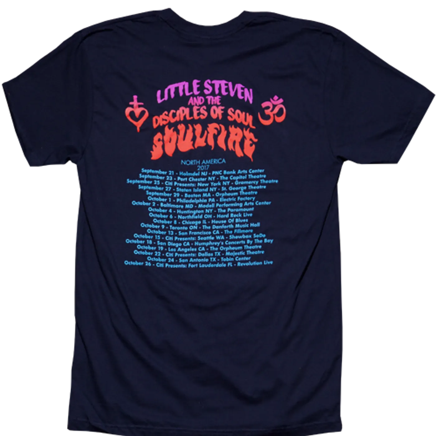 Little Steven "Soulfire/Itinerary 2017" T-Shirt